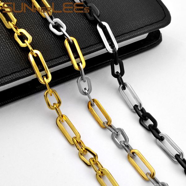 sunnerlees 316l stainless steel necklace high polish 6.5mm geometric link chain silver gold black men women jewelry gift sc184 n
sunnerlees 316l stainless steel necklace high polish 6.5mm geometric link chain silver gold black men women jewelry gift sc184 n