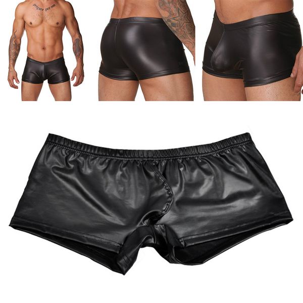 sexy men кожезаменитель wet look tight боксер трусы прохладный нижнее белье s m l черный
sexy men кожезаменитель wet look tight боксер трусы прохладный нижнее белье s m l черный