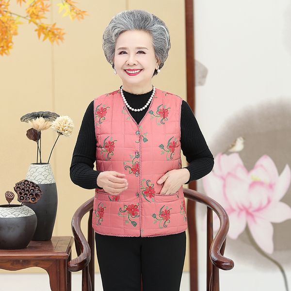 chinese women puffer vests v-nevk flower quilted waistcoats grandma mother wadded herringbone gilet sleeveless outerwear autumn, Black;white
chinese women puffer vests v-nevk flower quilted waistcoats grandma mother wadded herringbone gilet sleeveless outerwear autumn, Black;white