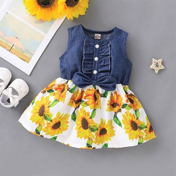 1-4y kids baby girl dress floral denim bow sleeveless summer casual party dress sundress clothes, Red;yellow
1-4y kids baby girl dress floral denim bow sleeveless summer casual party dress sundress clothes, Red;yellow