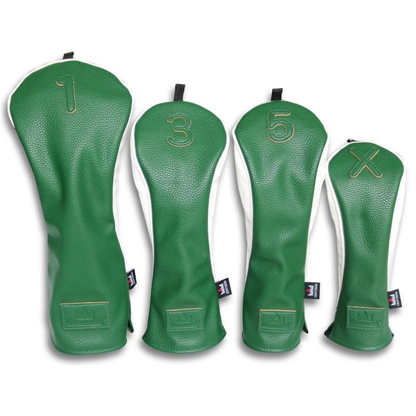 craftsman golf wood head cover for driver fairway hybrid club pu leather green headcover
craftsman golf wood head cover for driver fairway hybrid club pu leather green headcover