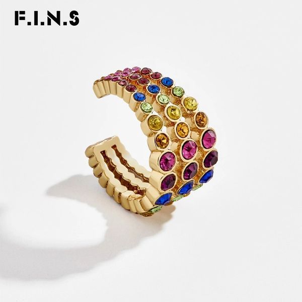 f.i.n.s 1pc three layered stacked ear cuffs for women earring trendy rainbow crystal ear bone buckle clips earrings jewelry, Silver
f.i.n.s 1pc three layered stacked ear cuffs for women earring trendy rainbow crystal ear bone buckle clips earrings jewelry, Silver