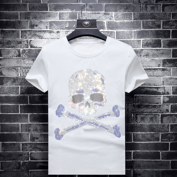 2020 diamond t-shirt tide brand summer rhinestone t-shirt short-sleeved male social spirit guy slim half-sleeved t-shirt trend personality, White;black
2020 diamond t-shirt tide brand summer rhinestone t-shirt short-sleeved male social spirit guy slim half-sleeved t-shirt trend personality, White;black