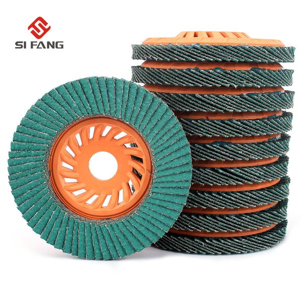 10pcs 4'' flap disc flap wheel 60grit especially suitable for grinding aluminum metal zirconia alumina 5/8" arbor super quali
10pcs 4'' flap disc flap wheel 60grit especially suitable for grinding aluminum metal zirconia alumina 5/8" arbor super quali