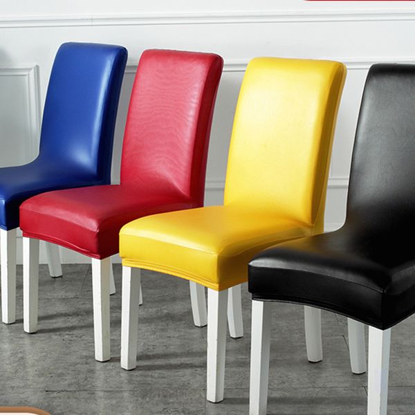 pu leather fabric solid color chair cover waterproof dining seat chair covers l banquet wedding decor protector case
pu leather fabric solid color chair cover waterproof dining seat chair covers l banquet wedding decor protector case
