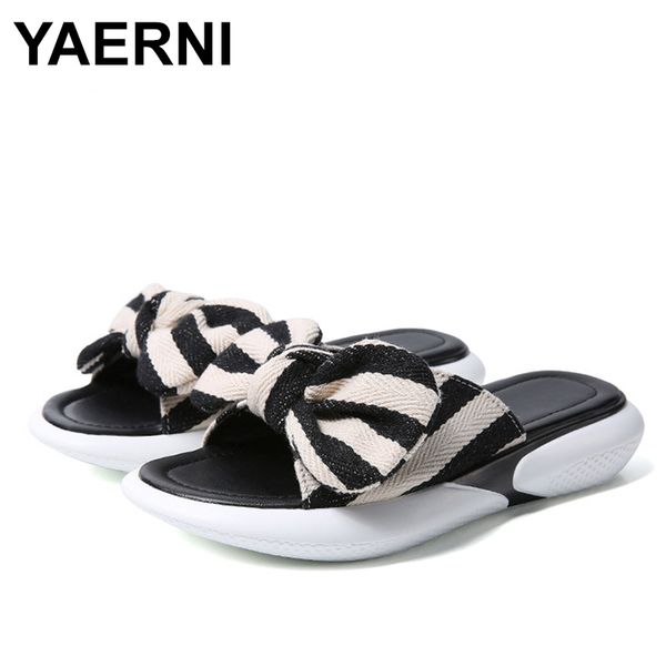 yaerni bow slippers summer fashion korean style flower slides women flat slippers low wedge ladies street teen, Black
yaerni bow slippers summer fashion korean style flower slides women flat slippers low wedge ladies street teen, Black