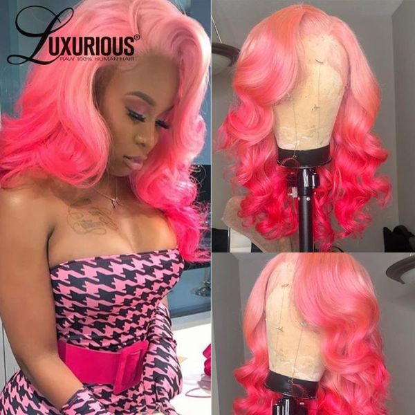13x6 body wave colored lace front human hair wigs for women brazilian virgin closure wig ombre pink human hair wig glueless, Black;brown
13x6 body wave colored lace front human hair wigs for women brazilian virgin closure wig ombre pink human hair wig glueless, Black;brown
