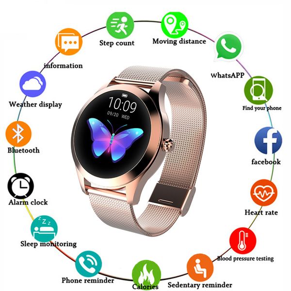 kw10 smart watch women 2019 ip68 waterproof heart rate monitoring bluetooth for android ios fitness bracelet smartwatch, Slivery;brown
kw10 smart watch women 2019 ip68 waterproof heart rate monitoring bluetooth for android ios fitness bracelet smartwatch, Slivery;brown