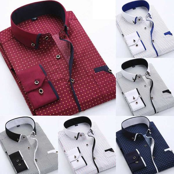 men's casual shirts 2021 men long sleeved printed slim fit male social business dress shirt brand clothing camisas para hombre, White;black
men's casual shirts 2021 men long sleeved printed slim fit male social business dress shirt brand clothing camisas para hombre, White;black