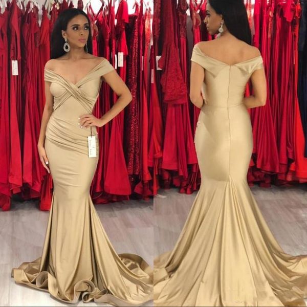 off shoulder mermaid evening dresses 2020 cap sleeves sweep train satin plus size formal prom party gowns, Black;red
off shoulder mermaid evening dresses 2020 cap sleeves sweep train satin plus size formal prom party gowns, Black;red