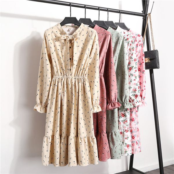 floral print winter dress women 2019 vintage long sleeve corduroy dress autumn elegant ladies party dresses vestidos robe femme, Black;gray
floral print winter dress women 2019 vintage long sleeve corduroy dress autumn elegant ladies party dresses vestidos robe femme, Black;gray