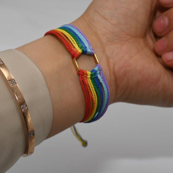 kbjw durable original rainbow hexagon charm bracelet multi-color handmade jewelry bracelet positive gift accessories 2020, Golden;silver
kbjw durable original rainbow hexagon charm bracelet multi-color handmade jewelry bracelet positive gift accessories 2020, Golden;silver