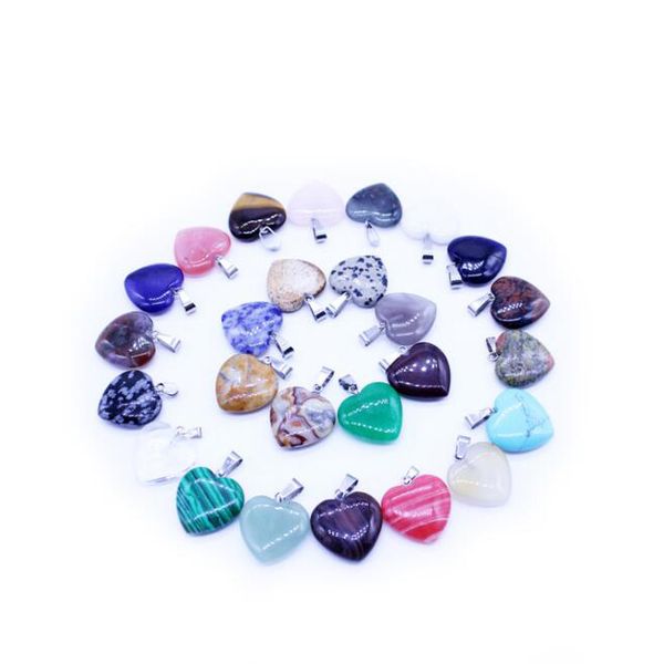 20pcs/lot natural quartz crystal stone gemstone love heart shaped rock healing point chakra pendant necklace fashion jewelry, Silver
20pcs/lot natural quartz crystal stone gemstone love heart shaped rock healing point chakra pendant necklace fashion jewelry, Silver