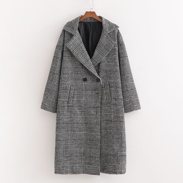 rr double breasted wool coats women fashion turn down collar jackets women elegant plaid printed coats female ladies ls, Black
rr double breasted wool coats women fashion turn down collar jackets women elegant plaid printed coats female ladies ls, Black