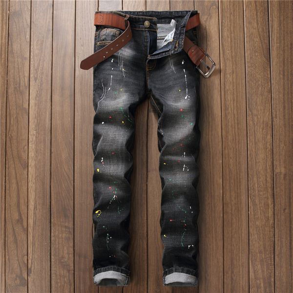 2017 new colour painting designer jeans men denim pencil slim fit jeans size 28 to 38 gray and clothing good quality, Blue
2017 new colour painting designer jeans men denim pencil slim fit jeans size 28 to 38 gray and clothing good quality, Blue