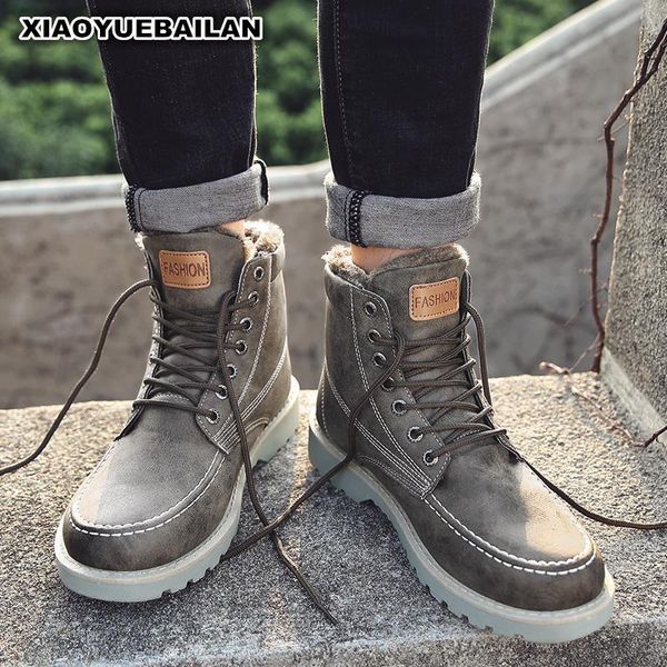 new fashion men's boots in autumn and winter high thick warm shoes male snow boots, Black
new fashion men's boots in autumn and winter high thick warm shoes male snow boots, Black