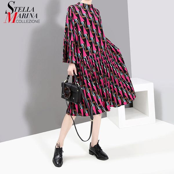 casual dresses 2021 korean style flare full sleeve women midi red dress geometrical pattern printed ladies social elegant party 5479, Black;gray
casual dresses 2021 korean style flare full sleeve women midi red dress geometrical pattern printed ladies social elegant party 5479, Black;gray