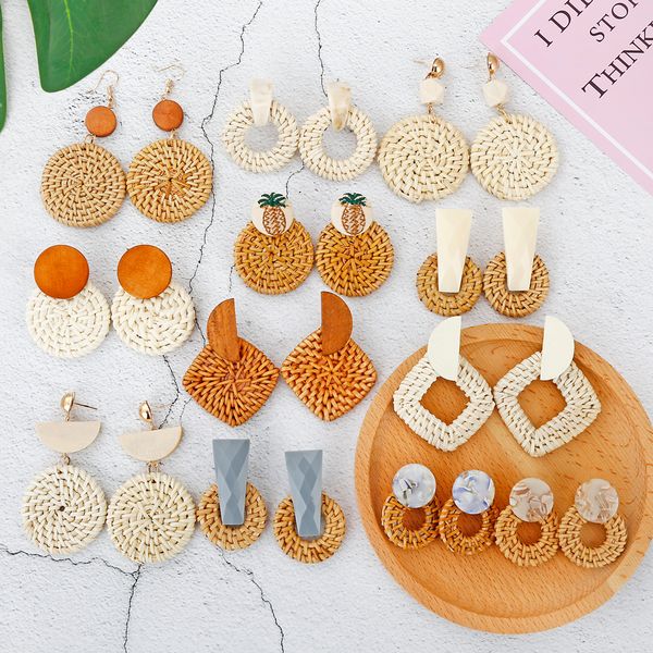 multiple 2019 korea handmade bamboo braid pendent drop earrings new fashion rattan vine knit long earrings for women girl, Silver
multiple 2019 korea handmade bamboo braid pendent drop earrings new fashion rattan vine knit long earrings for women girl, Silver