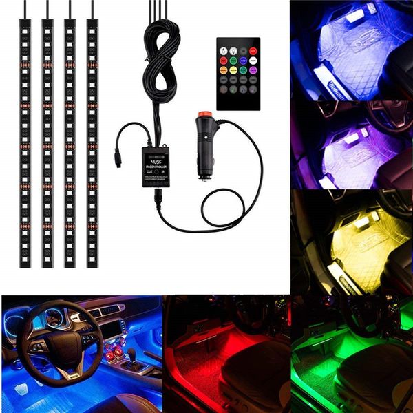 4pcs 48 led multicolor music car interior atmosphere lights led strip for car with cigarette and sound sensor active function
4pcs 48 led multicolor music car interior atmosphere lights led strip for car with cigarette and sound sensor active function