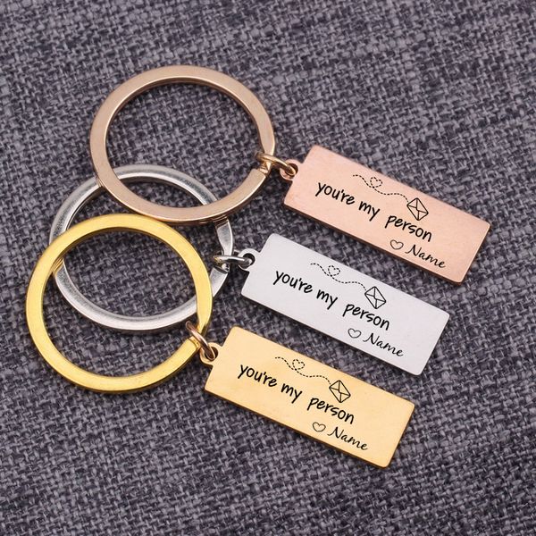 you are my person customized name jewelry keychain for women charms engagement keyring pendant fashion anel chaveiro key tag, Silver
you are my person customized name jewelry keychain for women charms engagement keyring pendant fashion anel chaveiro key tag, Silver