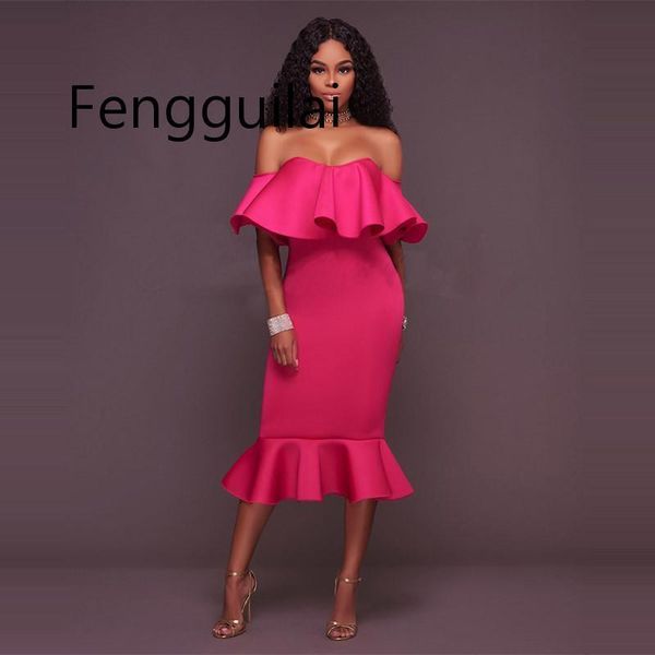 off shoulder ruffle midi dress 2020 new women slim pencil bodycon mermaid party dress white black pink dress vestidos
off shoulder ruffle midi dress 2020 new women slim pencil bodycon mermaid party dress white black pink dress vestidos