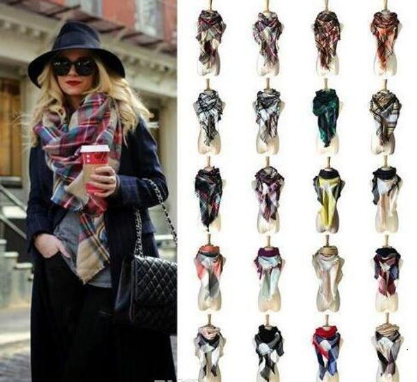 40 colors women plaid scarves grid tassel wrap oversized check shawl winter neckerchief lattice triangle blanket scarf gb, Blue;gray
40 colors women plaid scarves grid tassel wrap oversized check shawl winter neckerchief lattice triangle blanket scarf gb, Blue;gray