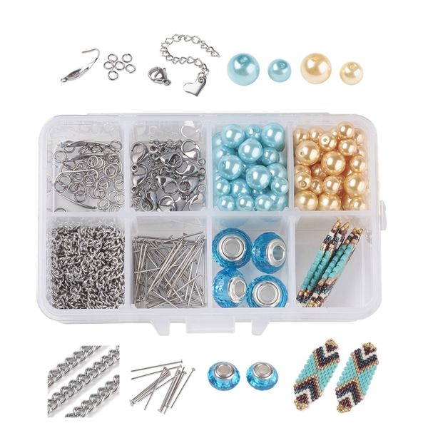 diy jewelry making set findings steel curb chains seed beads handmade links loom pattern glass pearl beads mixed color 11x7x3cm
diy jewelry making set findings steel curb chains seed beads handmade links loom pattern glass pearl beads mixed color 11x7x3cm