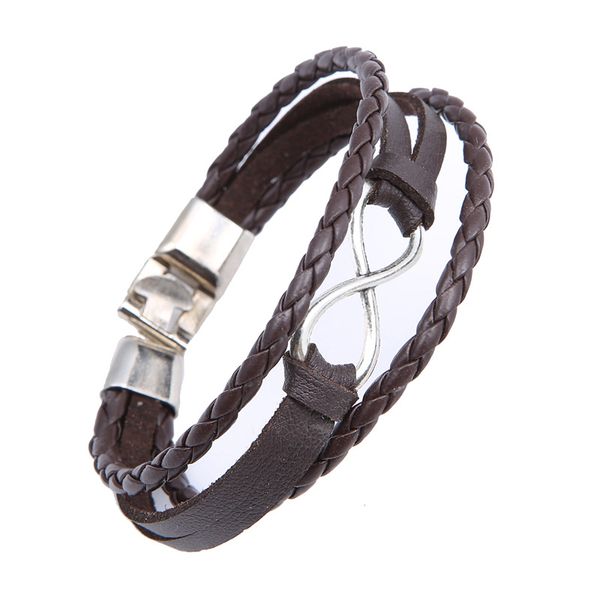 multilayer wrap bracelets for men women infinity silver number eight black brown genuine cow leather braided charm fashion bangles jewelry, Golden;silver
multilayer wrap bracelets for men women infinity silver number eight black brown genuine cow leather braided charm fashion bangles jewelry, Golden;silver