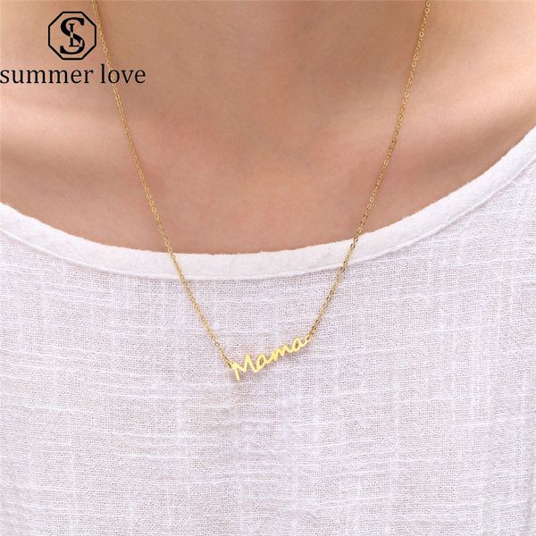 2019 stainless steel letter mama necklace mothers love pendant jewelry necklace for moms mother's day gifts, Silver
2019 stainless steel letter mama necklace mothers love pendant jewelry necklace for moms mother's day gifts, Silver