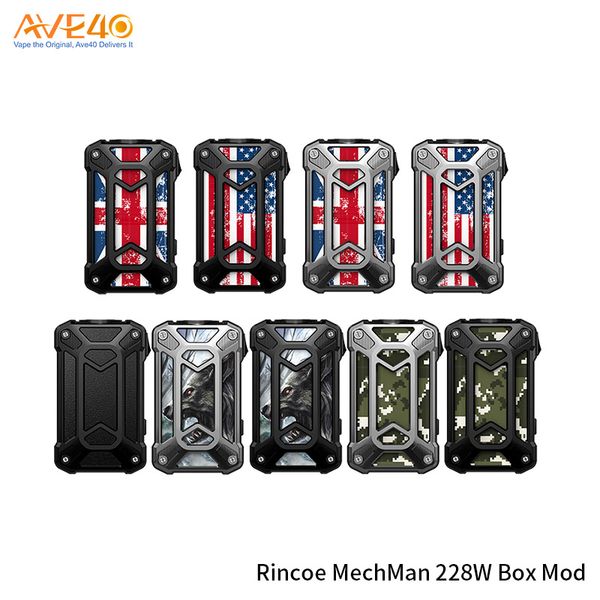 Original Rincoe Mechman 228W Box Mod Powered By Dual 18650 battery v VOOPOO DRAG 2 Platinum
Original Rincoe Mechman 228W Box Mod Powered By Dual 18650 battery v VOOPOO DRAG 2 Platinum