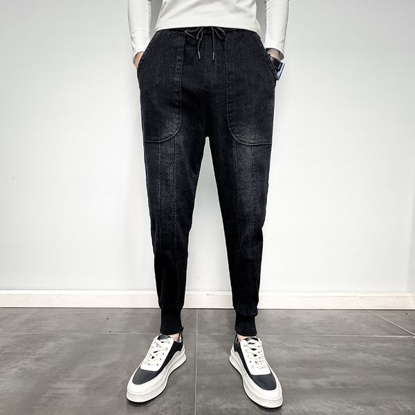 36-28 winter thick men pants fashion korean slim fit men harem pants all match casual joggers trousers black
36-28 winter thick men pants fashion korean slim fit men harem pants all match casual joggers trousers black