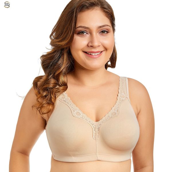 cotton women's non padded lace trim full coverage wireplus size bra good quality drop shipping, Red;black
cotton women's non padded lace trim full coverage wireplus size bra good quality drop shipping, Red;black