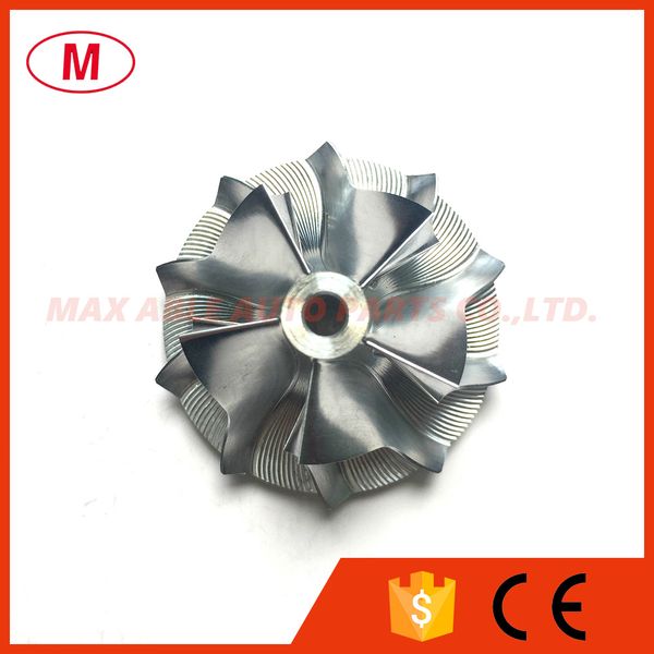 kp35 29.60/41.00mm 5+5 blades forward high performance turbo billet compressor wheel/aluminum 2618/milling wheel for turbocharger