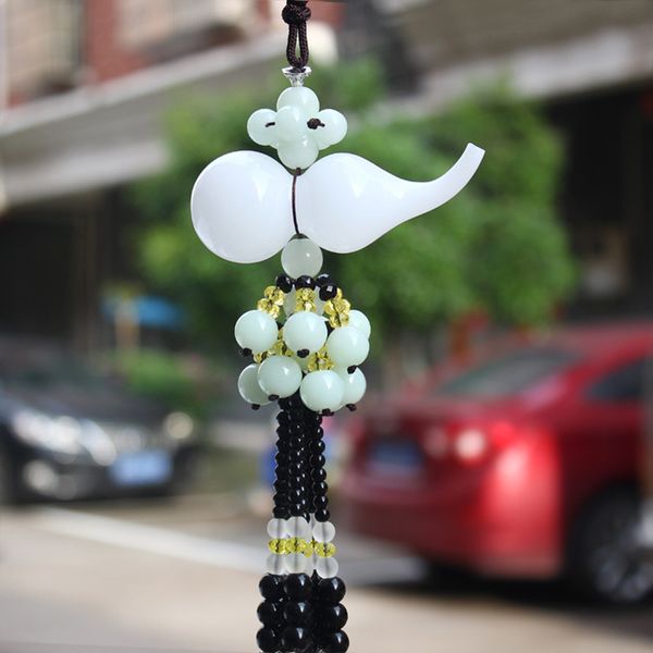 white perfume gourd car ornaments exquisite crystal automobiles interior decoration car hanging rearview pendant
white perfume gourd car ornaments exquisite crystal automobiles interior decoration car hanging rearview pendant
