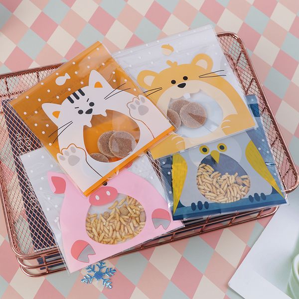 100pcs biscuits baking gift packaging cute cartoon animals cookie candy bag self-adhesive plastic bag for wedding birthday party
100pcs biscuits baking gift packaging cute cartoon animals cookie candy bag self-adhesive plastic bag for wedding birthday party