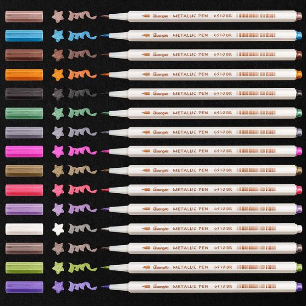 12 15 colors metallic art marker diy scrapbooking card making crafts soft brush pen for drawing diy p school supplies
12 15 colors metallic art marker diy scrapbooking card making crafts soft brush pen for drawing diy p school supplies