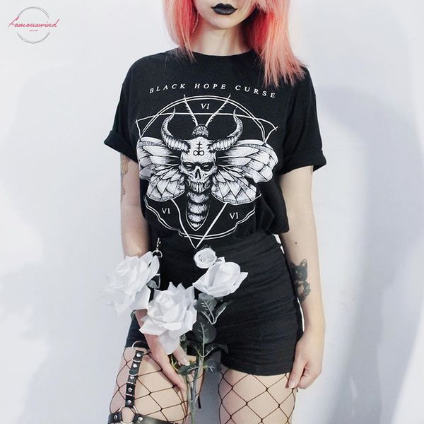 gothic punk printed harejuku black t shirts women witch short sleeve black loose slim t shirt casual letter female t shirt, White
gothic punk printed harejuku black t shirts women witch short sleeve black loose slim t shirt casual letter female t shirt, White