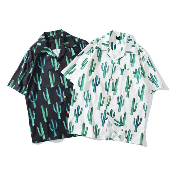 men's casual shirts shirt short sleeved hawaiian man loose harbor beach holiday floral lovers, White;black
men's casual shirts shirt short sleeved hawaiian man loose harbor beach holiday floral lovers, White;black