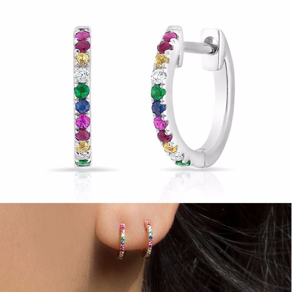 colorful cz circle hoop earring mini small hoops delicate minimal 925 sterling silver jewelry for female women fashion jewelry t190625, Golden;silver
colorful cz circle hoop earring mini small hoops delicate minimal 925 sterling silver jewelry for female women fashion jewelry t190625, Golden;silver