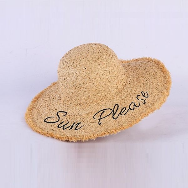 sun please women straw beach hats fashion letter embroidered flash lafite sunhat breathable summer wide brim hats, Blue;gray
sun please women straw beach hats fashion letter embroidered flash lafite sunhat breathable summer wide brim hats, Blue;gray