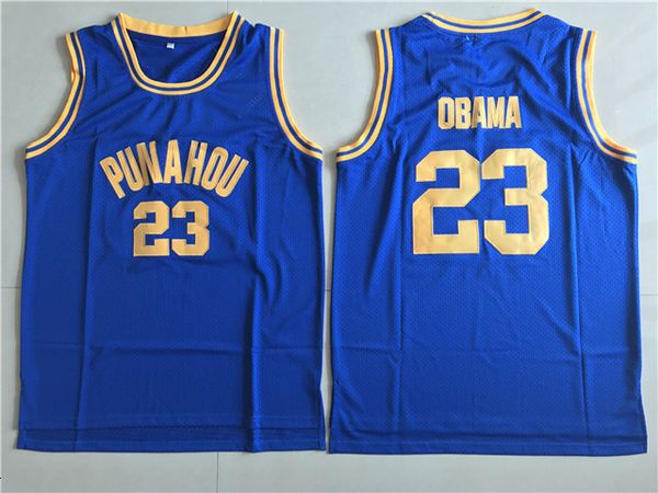 ncaa punahou 23 barack obama jersey men team blue color high school college obama basketball jerseys price, Black
ncaa punahou 23 barack obama jersey men team blue color high school college obama basketball jerseys price, Black