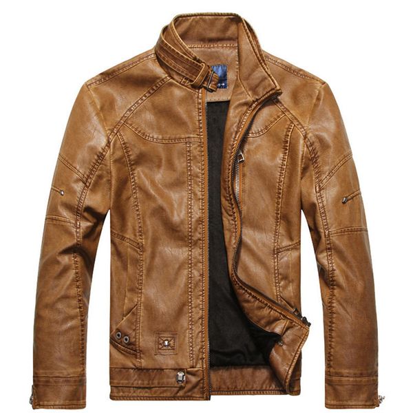 new 2019 mens pu jackets coats motorcycle biker faux leather jacket men autumn winter clothes male classic thick velvet coat, Black
new 2019 mens pu jackets coats motorcycle biker faux leather jacket men autumn winter clothes male classic thick velvet coat, Black