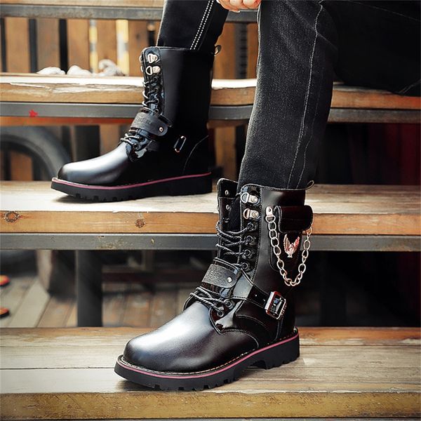men shoes autumn winter snow men boots high-cut fashion warm casual shoes chain hip hop, Black
men shoes autumn winter snow men boots high-cut fashion warm casual shoes chain hip hop, Black