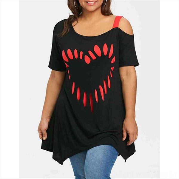 women's t-shirt printed loose shoulder-exposed irregular short sleeves women's t-shirt printed loose shoulder-exposed irregular sh, White
women's t-shirt printed loose shoulder-exposed irregular short sleeves women's t-shirt printed loose shoulder-exposed irregular sh, White