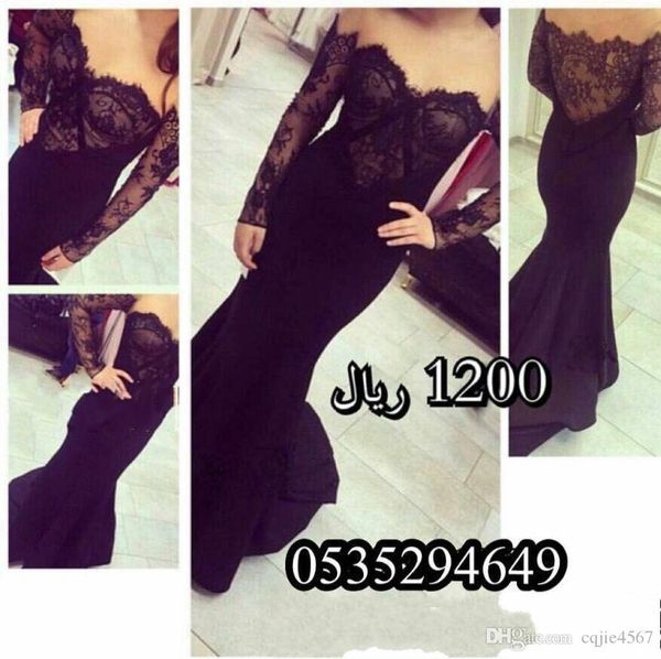 black evening dresses 2019 new mermaid sweetheart off the shoulder lace satin with long sleeves vestido middle east styles vestido de novia, Black;red
black evening dresses 2019 new mermaid sweetheart off the shoulder lace satin with long sleeves vestido middle east styles vestido de novia, Black;red
