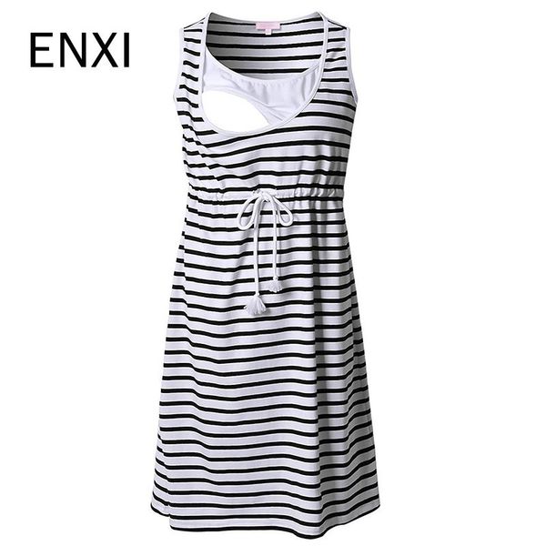 enxi women's sleeveless nursing dress stripe maternity dress breastfeeding pregnancy clothes pregnant women dresses soft, White
enxi women's sleeveless nursing dress stripe maternity dress breastfeeding pregnancy clothes pregnant women dresses soft, White