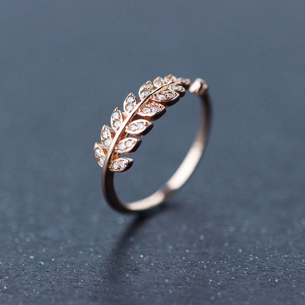 china factory prices wholesale silver jewelry 925 sterling silver ring white zircon white rhodium rose gold plated leaf ring
china factory prices wholesale silver jewelry 925 sterling silver ring white zircon white rhodium rose gold plated leaf ring