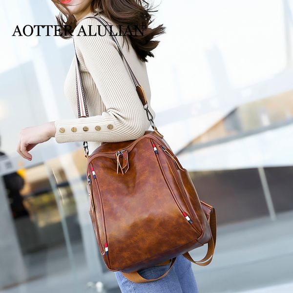 aotter slulian soft pu backpack for women zipper pure shoulder korean-style trendy female bags for school girls ladies
aotter slulian soft pu backpack for women zipper pure shoulder korean-style trendy female bags for school girls ladies