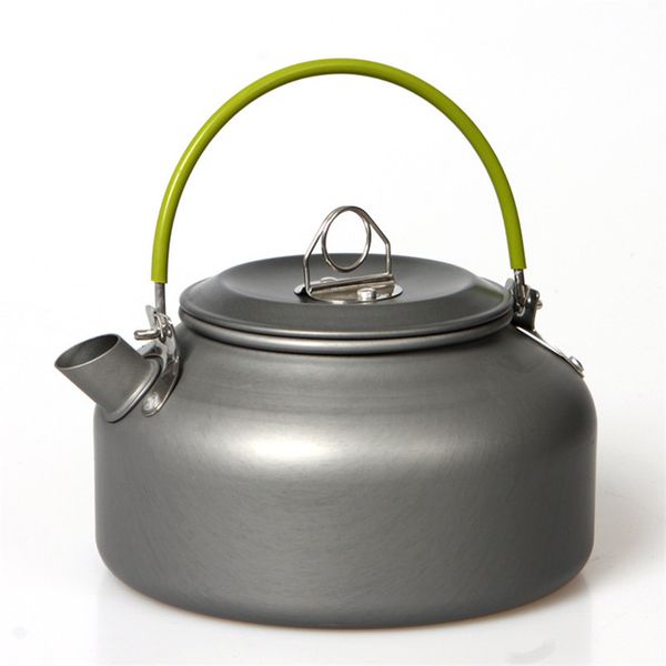 

outdoor pot coffee teapot camping hiking picnic bbq kettle water pot aluminum tableware 800ml water kettles #3f26