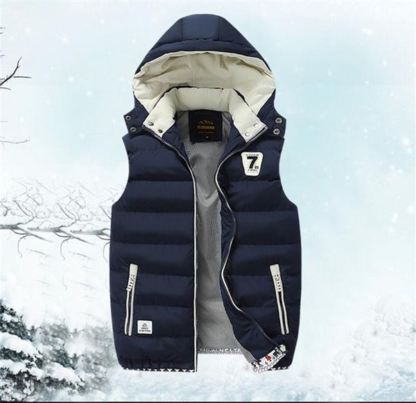 jacket casual sleeveless stand collar hooded clothing teenager mens designer parkas vests fashion plus size winter, Black;white
jacket casual sleeveless stand collar hooded clothing teenager mens designer parkas vests fashion plus size winter, Black;white